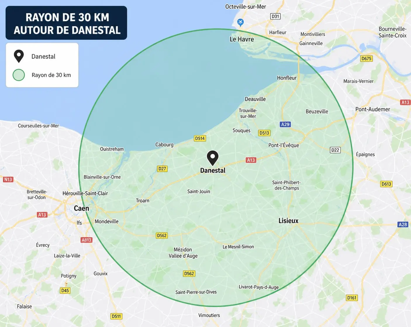 Zone d intervention CG Electricité Calvados